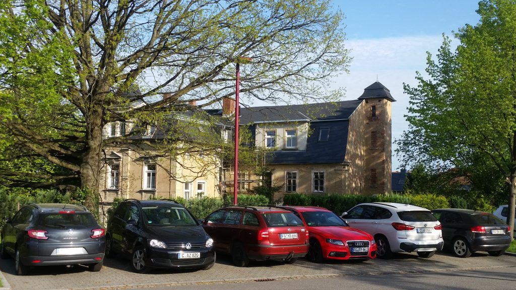 Architektur am Bahnhof Burgstädt