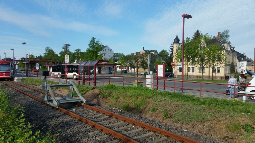 Architektur am Bahnhof Burgstädt